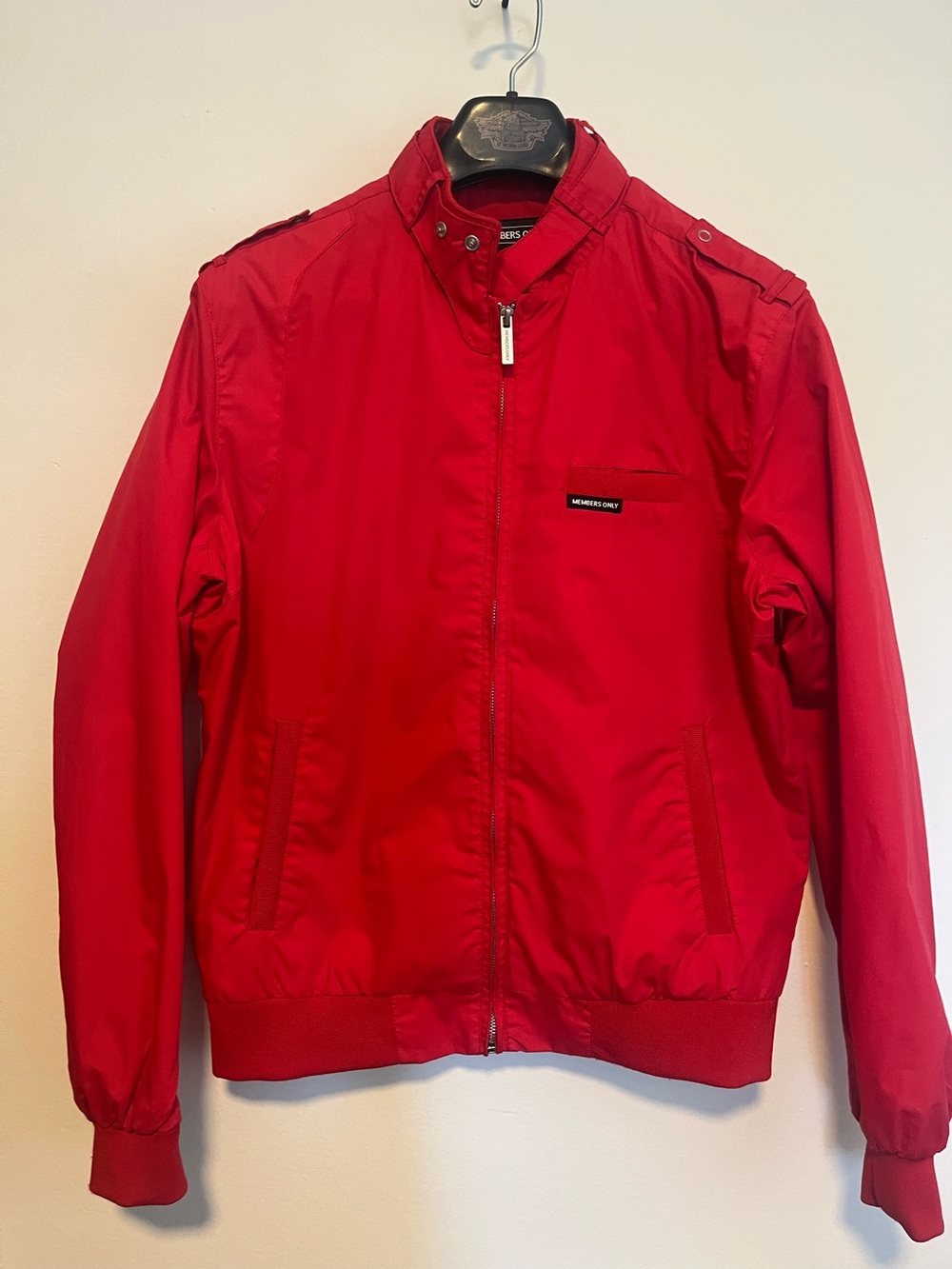 Members Only Vibrant Red Men's Bomber Jacket